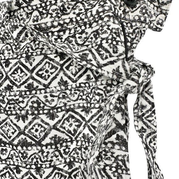 Lauren Ralph Lauren Pants Womens Size 18 Black White Geometric Viscose Relaxed - Picture 8 of 10